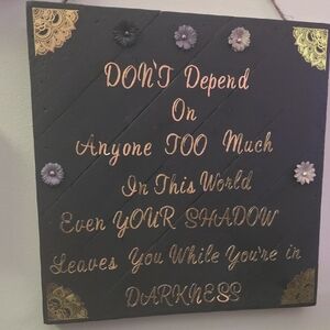 Elegant Black and Gold Motivational Wall Art